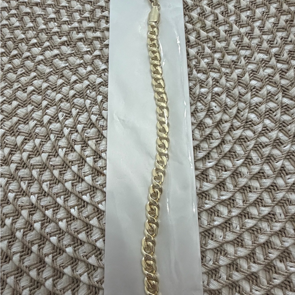 Gold-Tone Cuban Link Bracelet